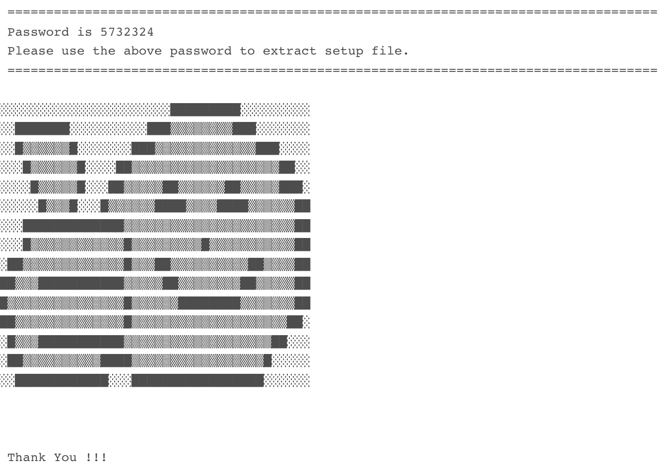 The contents of a "password" text file associated with Rose Flamingo
